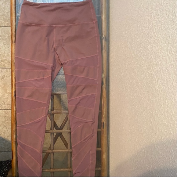 Buff Bunny Pink Anastasia Mauvelous Mesh Panal Side HiRise Activewear Leggings M - Picture 6 of 16